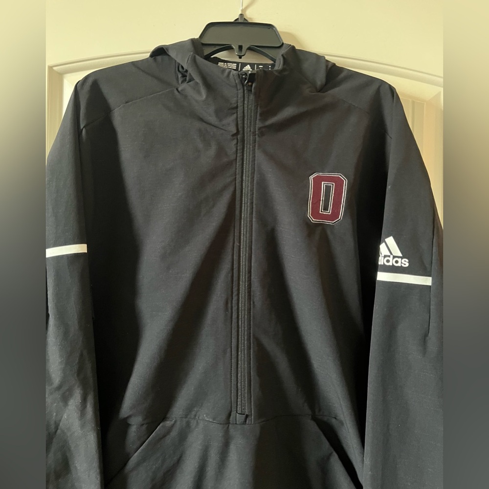 Oklahoma Sooners Basketball Adidas Jacket Zipper Mens Large Univ of Oklahoma - Picture 3 of 8